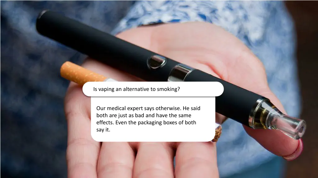 is vaping an alternative to smoking