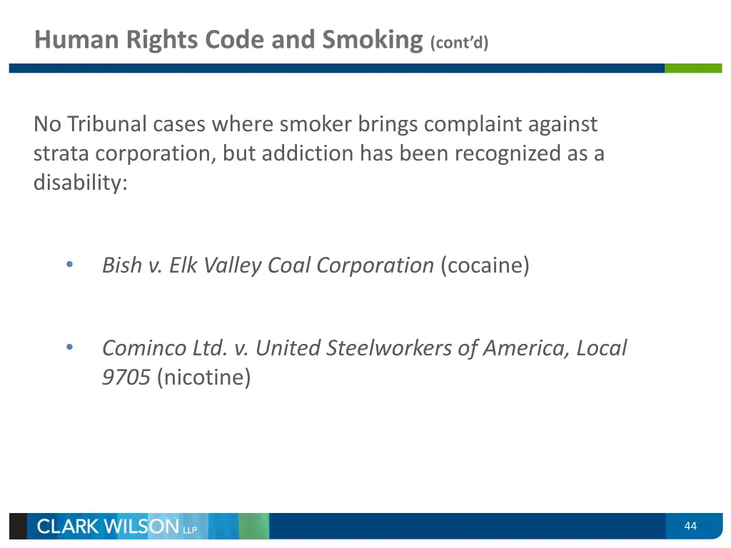 human rights code and smoking cont d 6