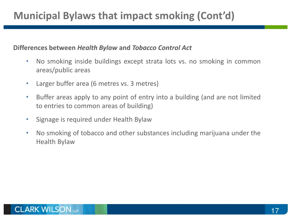 municipal bylaws that impact smoking cont d 4