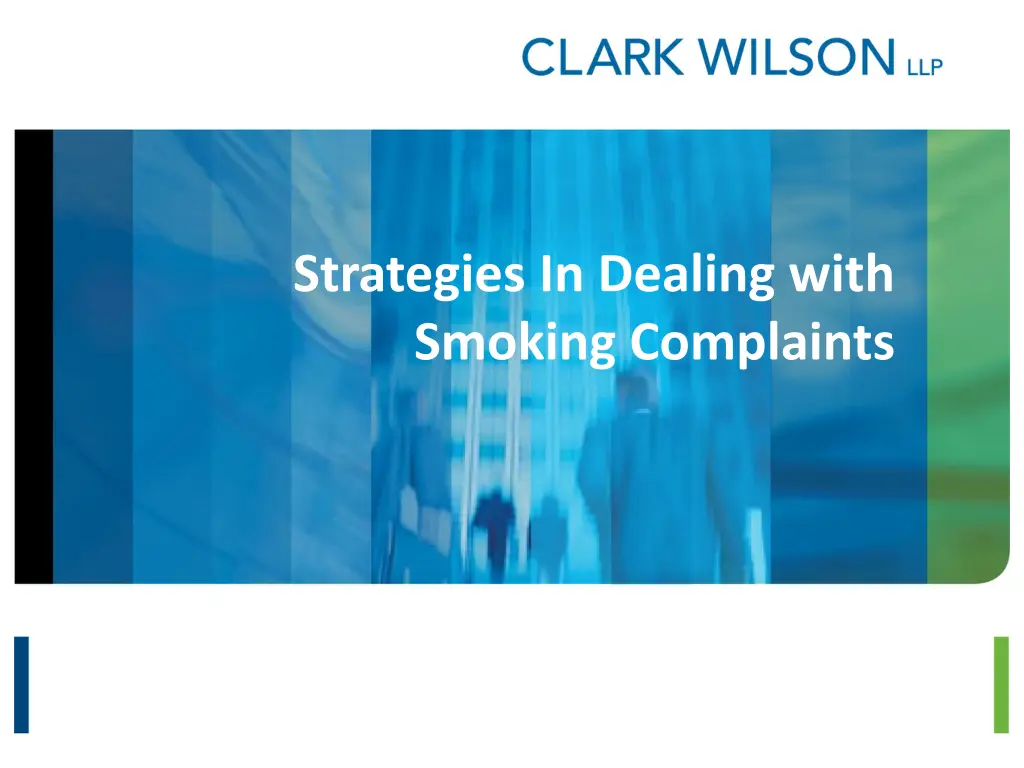 strategies in dealing with smoking complaints