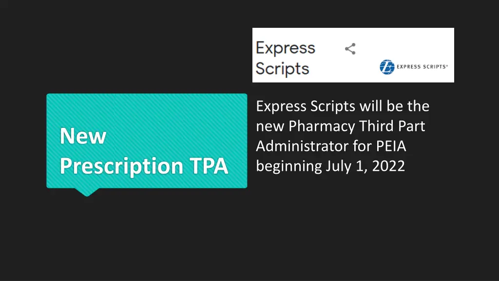 express scripts will be the new pharmacy third