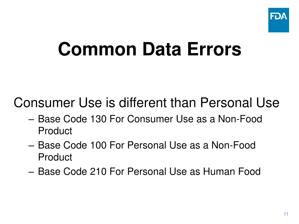 common data errors 1