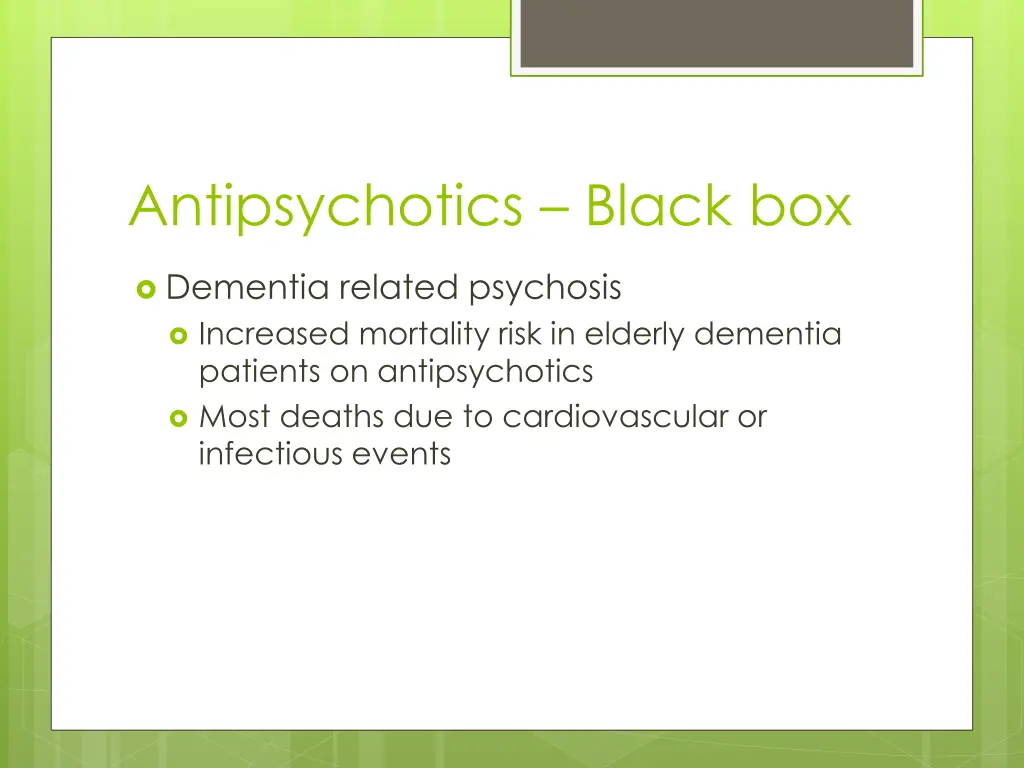 antipsychotics black box