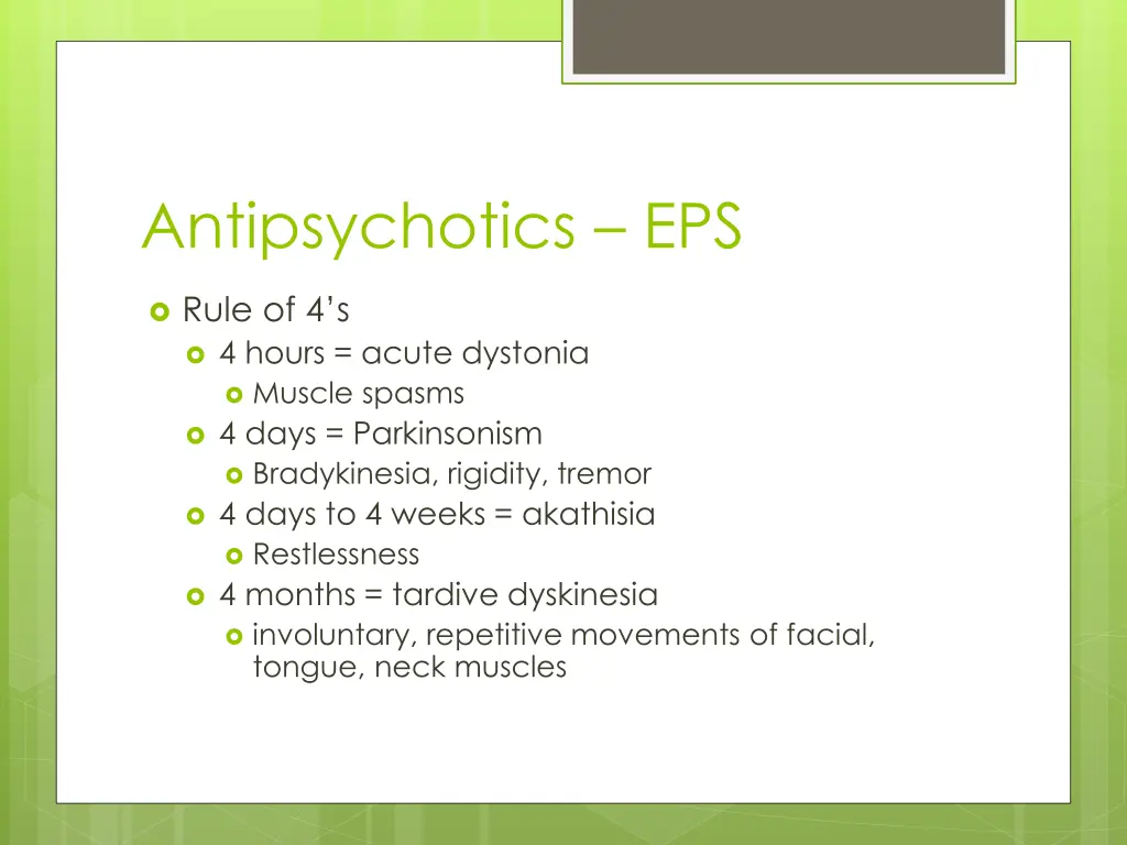 antipsychotics eps