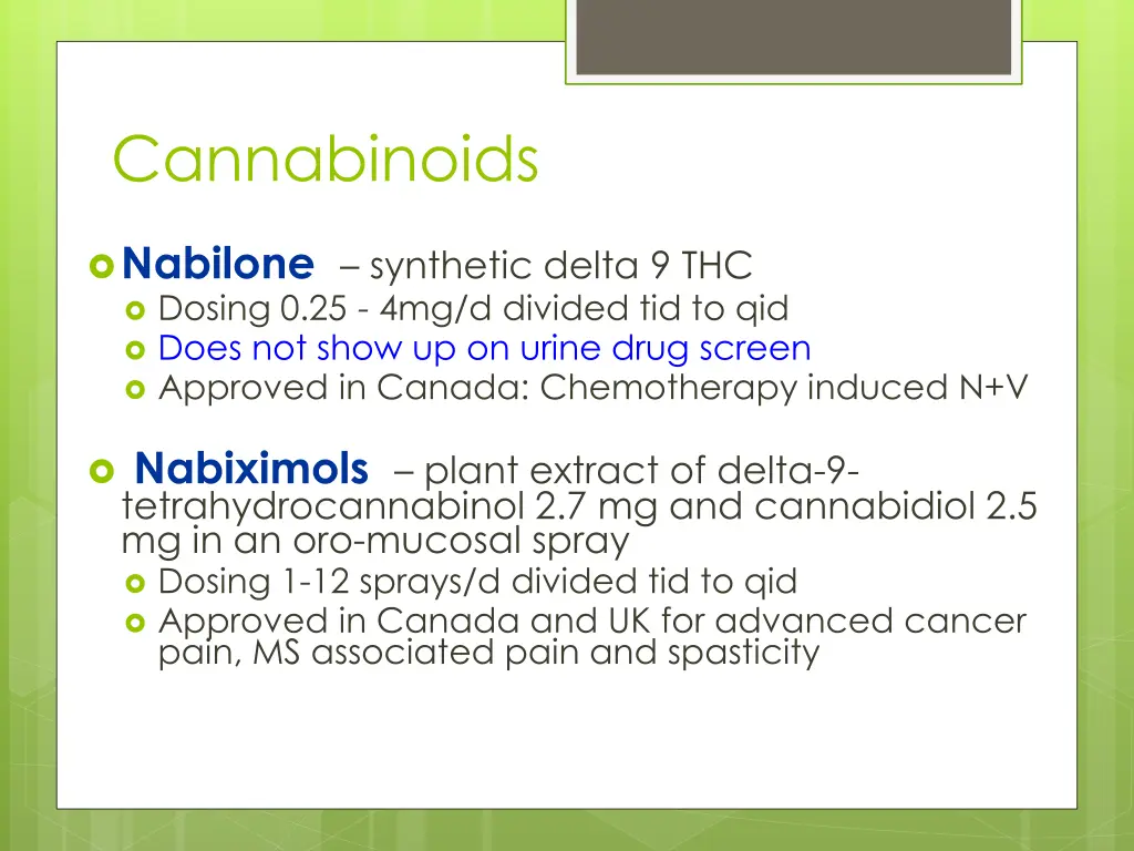 cannabinoids