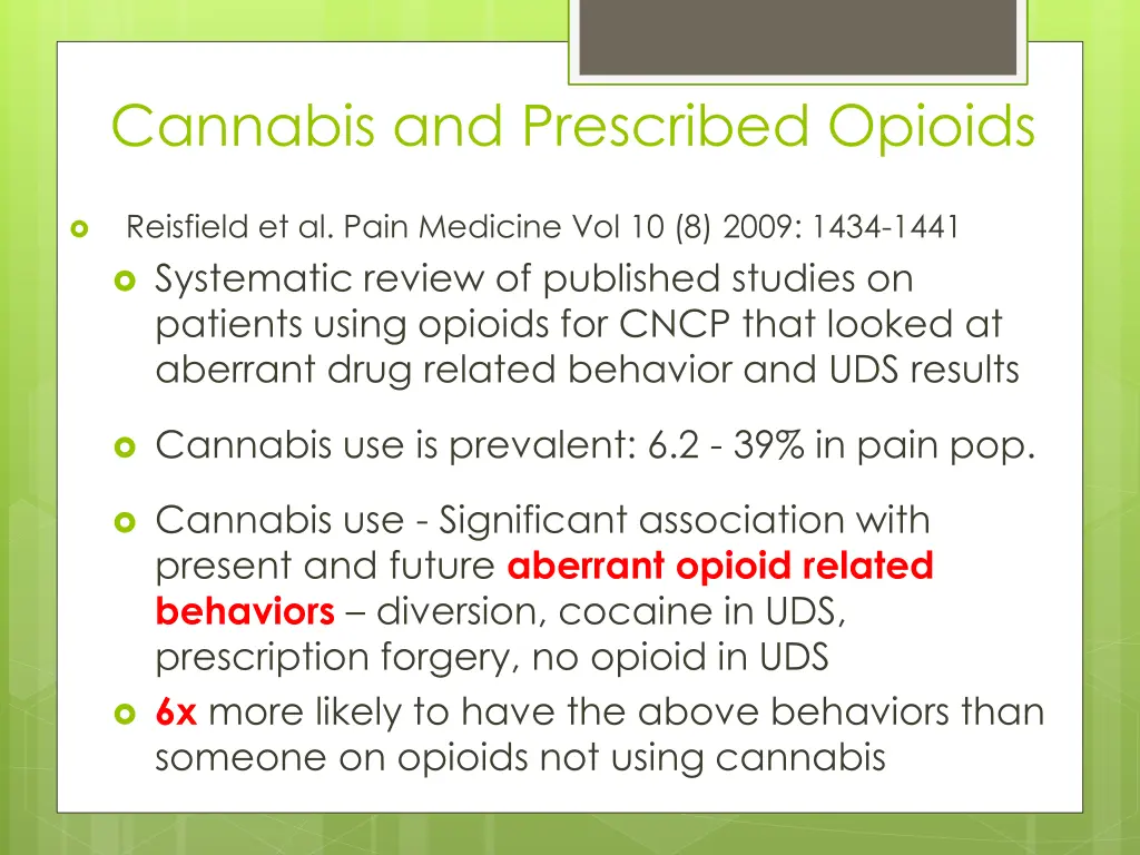 cannabis and prescribed opioids