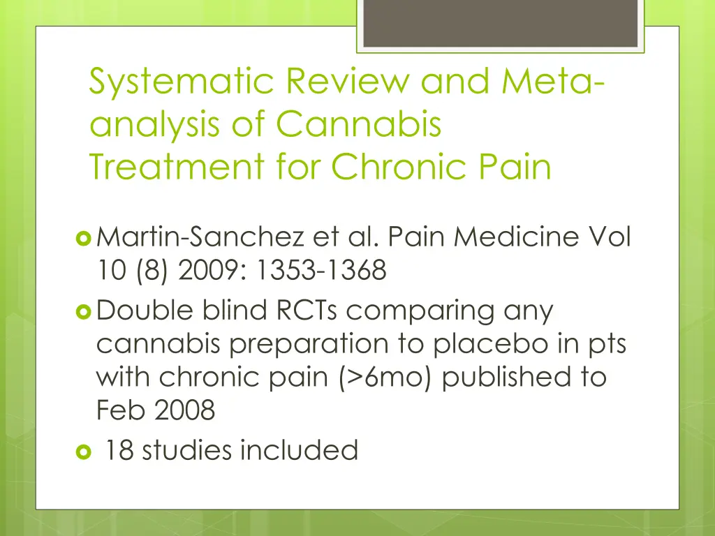 systematic review and meta analysis of cannabis