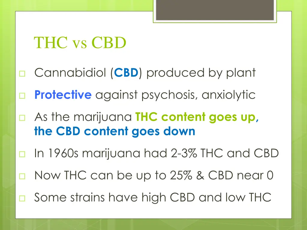 thc vs cbd