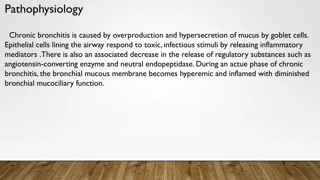 pathophysiology