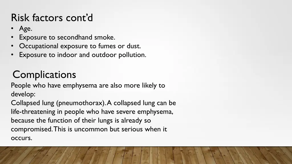 risk factors cont d age exposure to secondhand