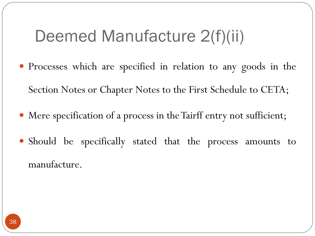 deemed manufacture 2 f ii