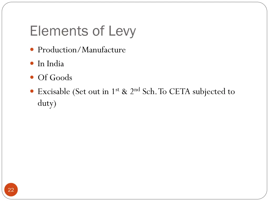 elements of levy