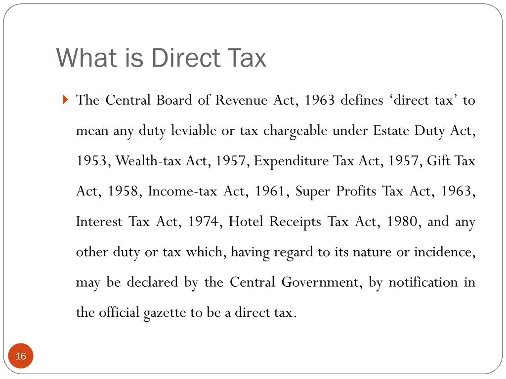 what is direct tax