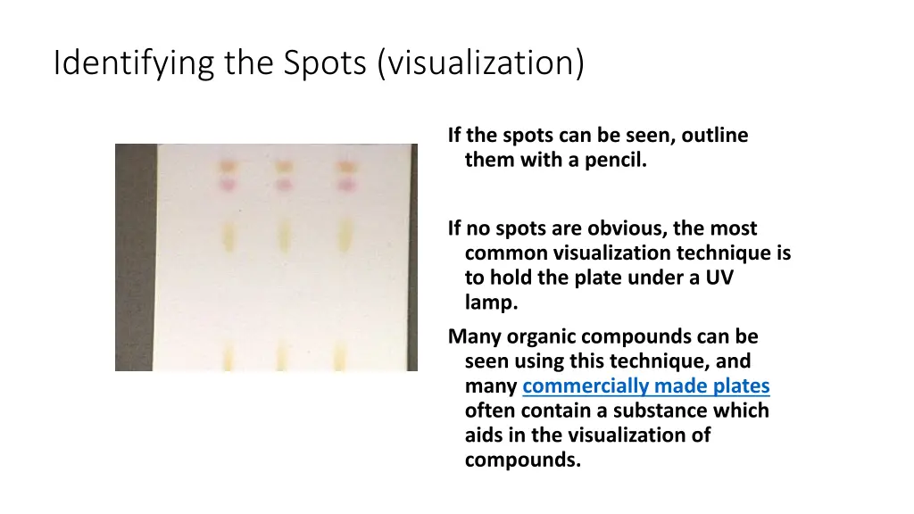 identifying the spots visualization