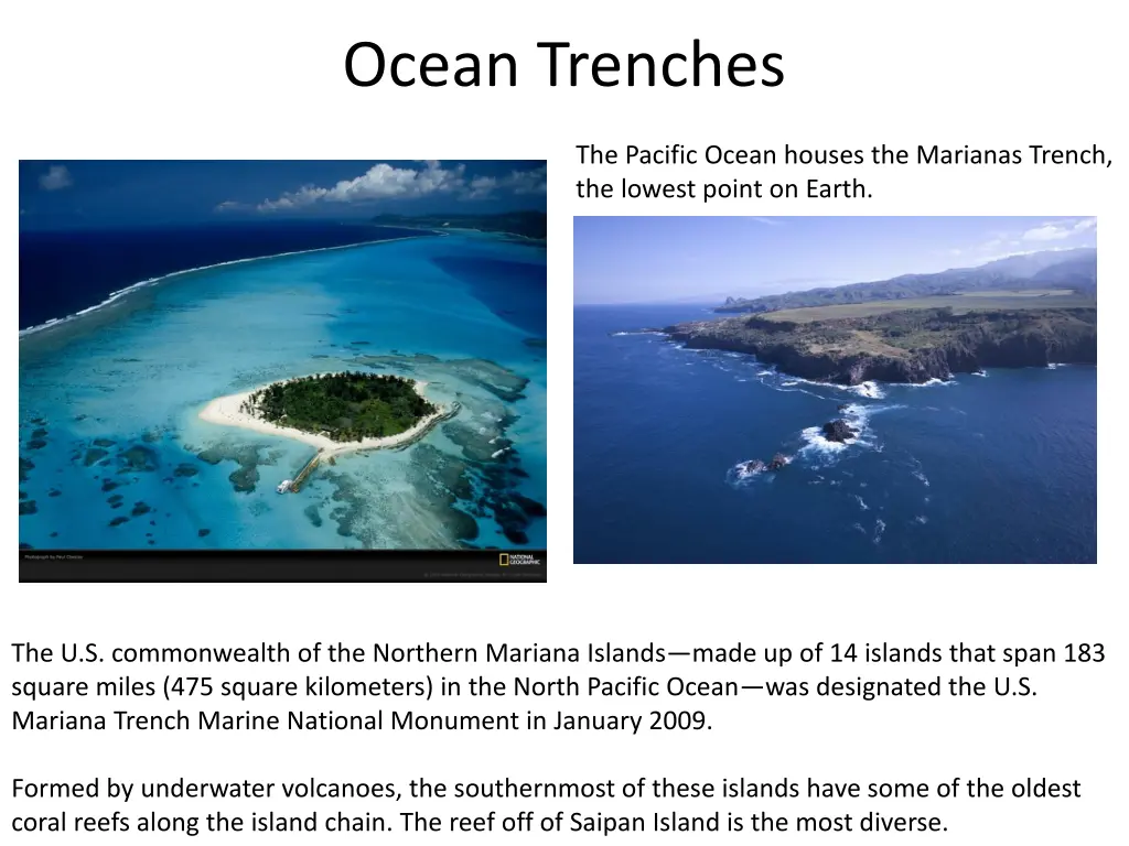 ocean trenches