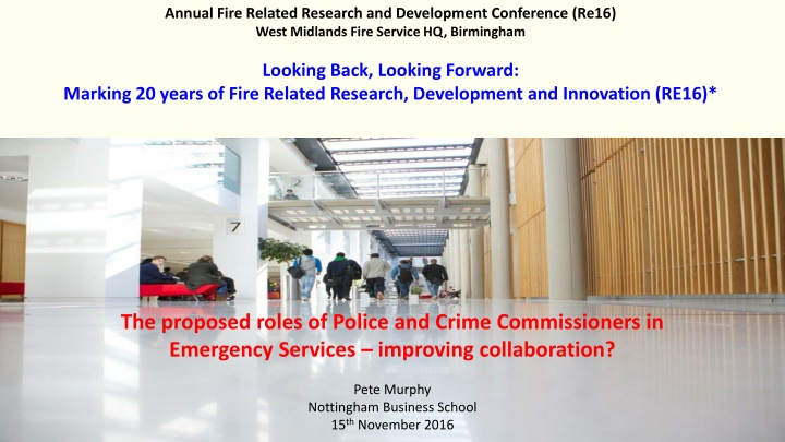 annual fire related research and development