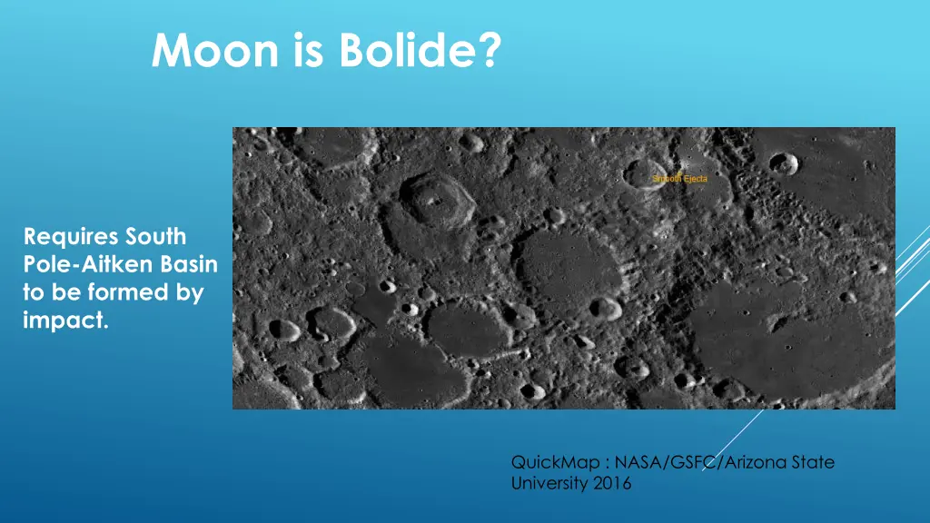 moon is bolide