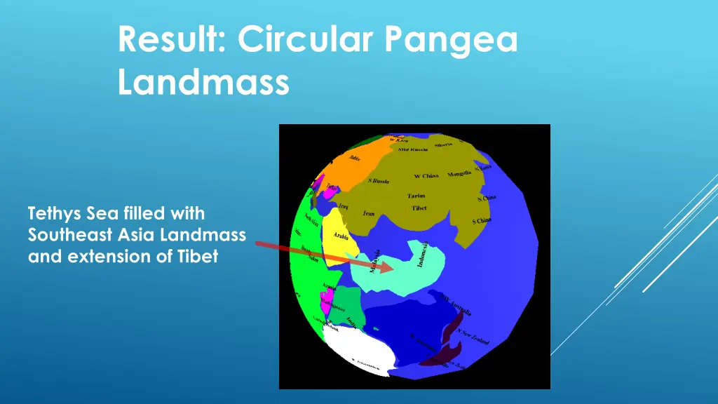 result circular pangea landmass