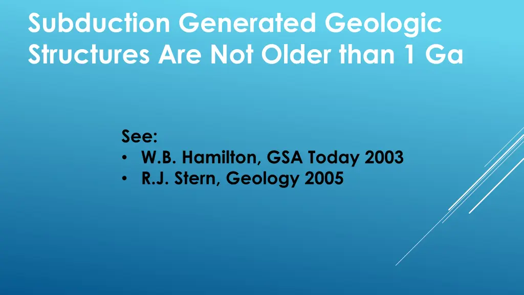 subduction generated geologic structures