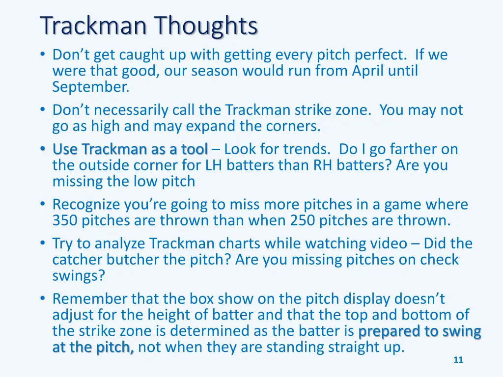 trackman thoughts don t get caught up with