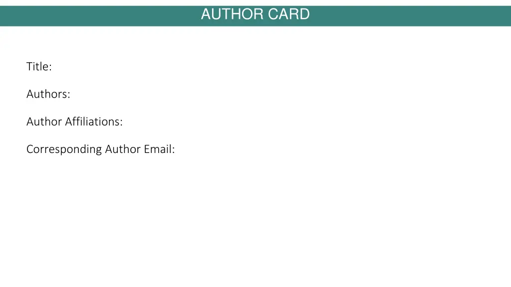 author card