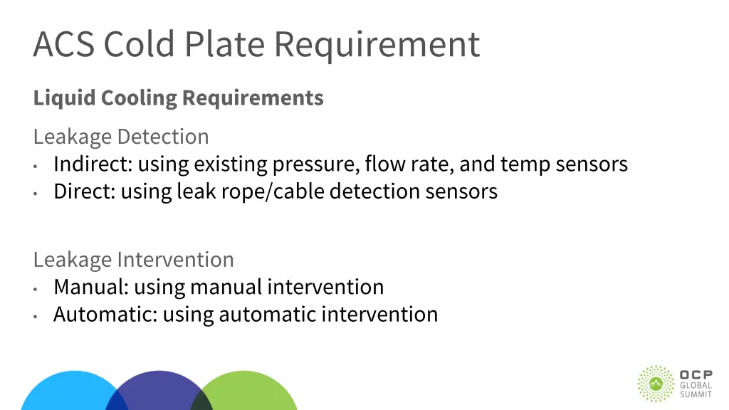 acs cold plate requirement 2