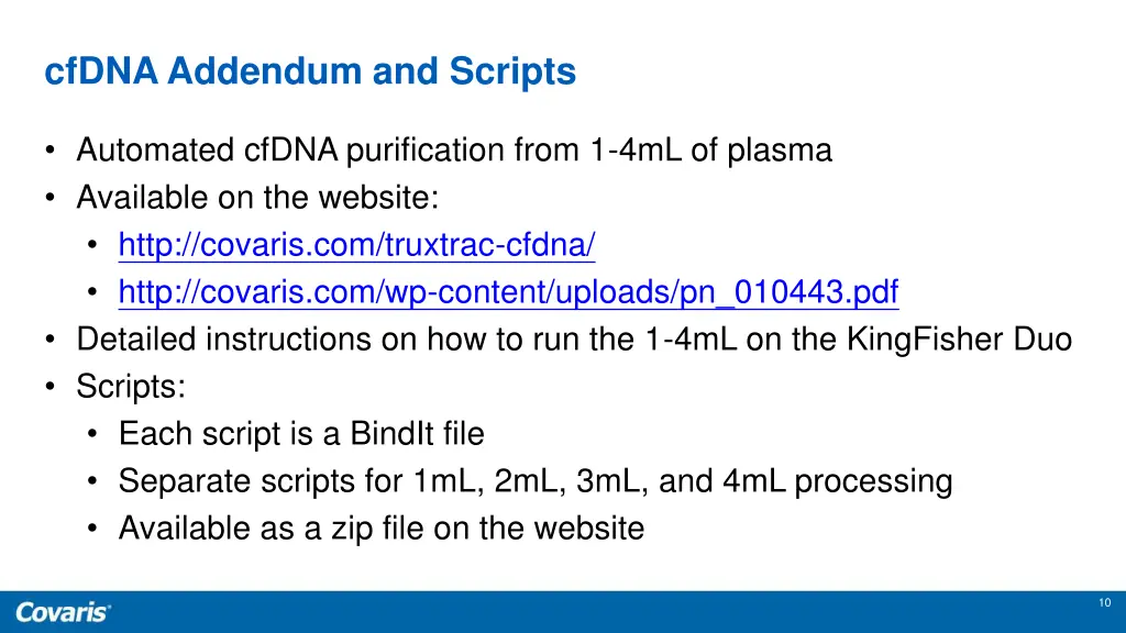 cfdna addendum and scripts