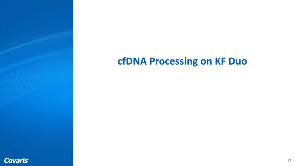 cfdna processing on kf duo