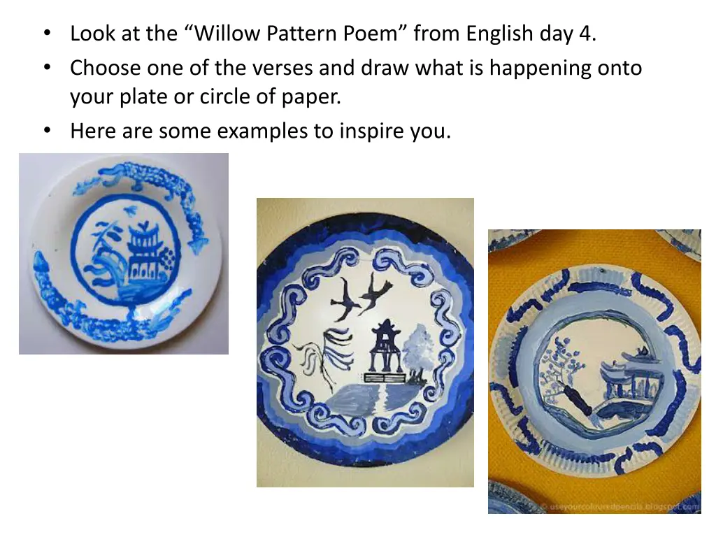 look at the willow pattern poem from english