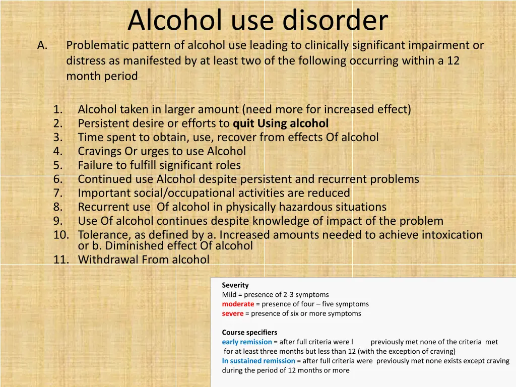 alcohol use disorder