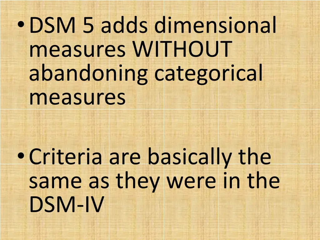 dsm 5 adds dimensional measures without