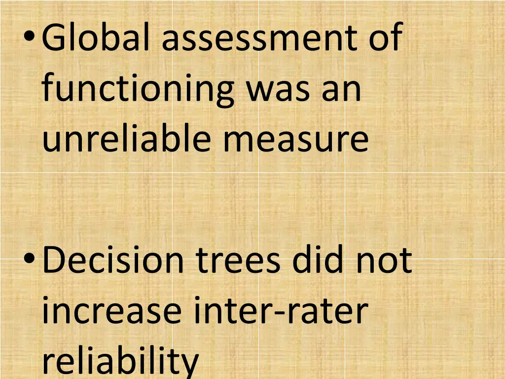 global assessment of functioning