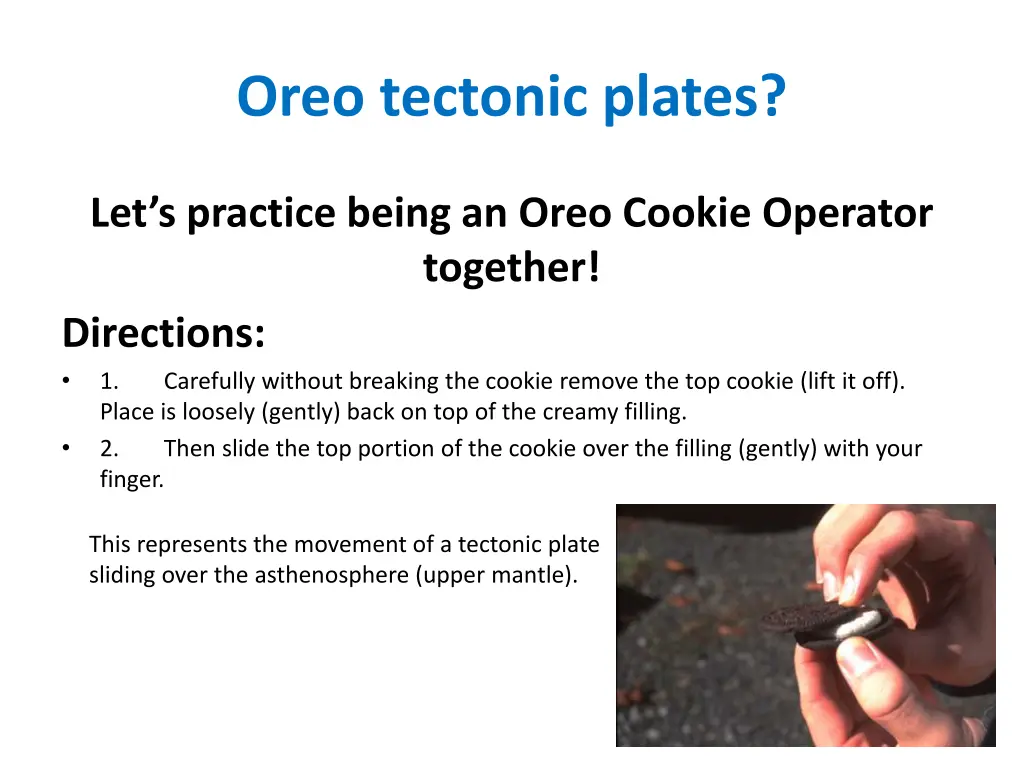 oreo tectonic plates