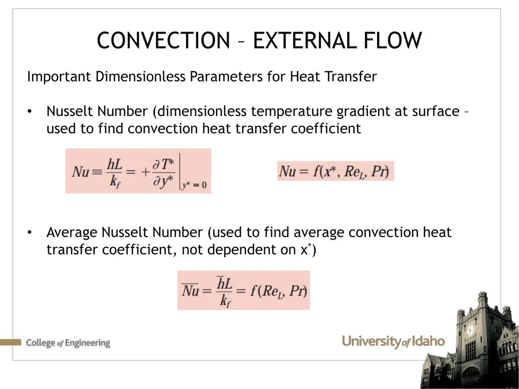 convection external flow