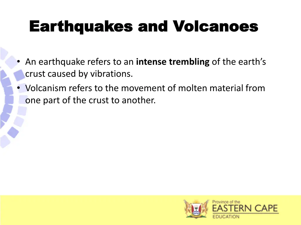 earthquakes and volcanoes earthquakes