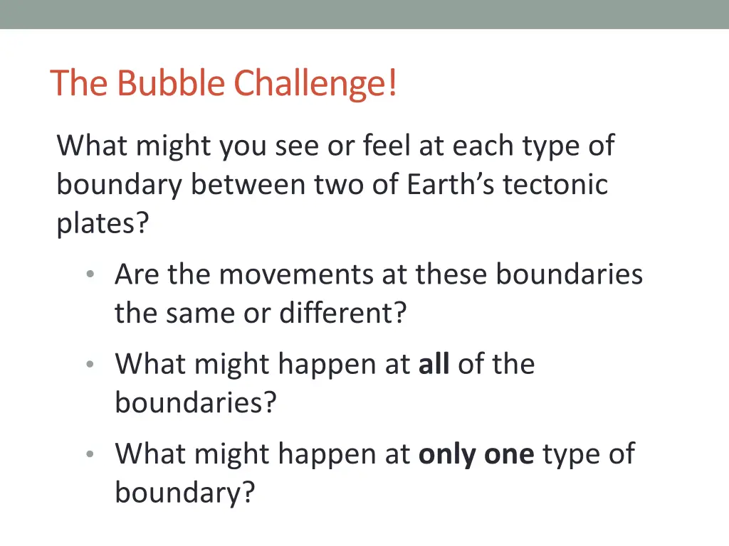 the bubble challenge 1