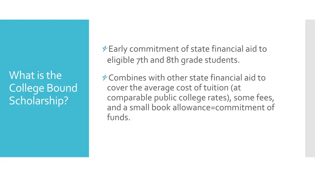 early commitment of state financial