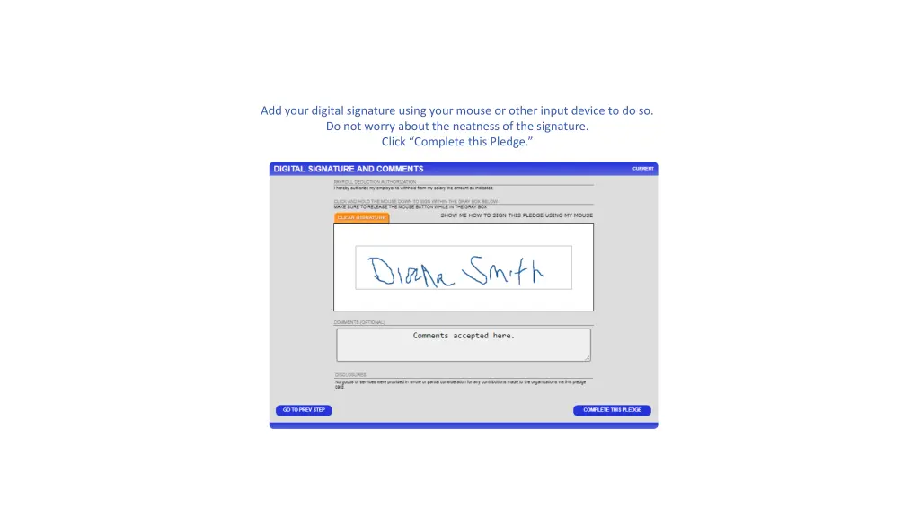 add your digital signature using your mouse