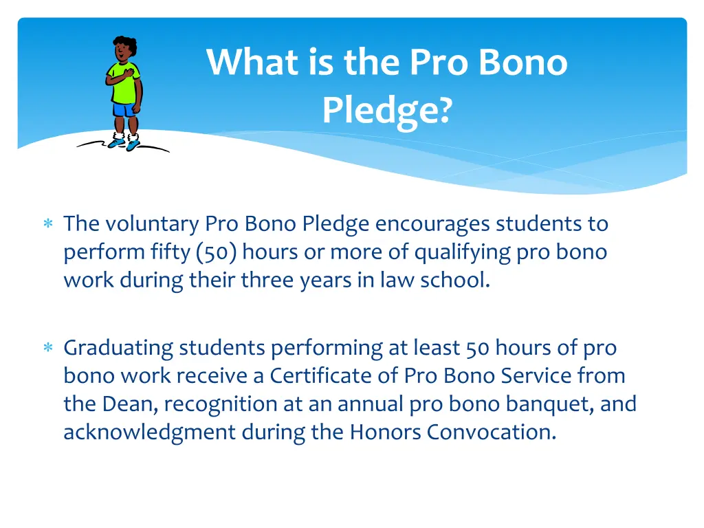 what is the pro bono pledge