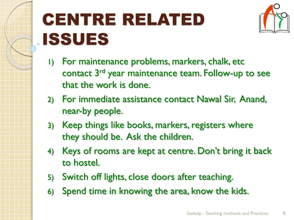 centre related issues