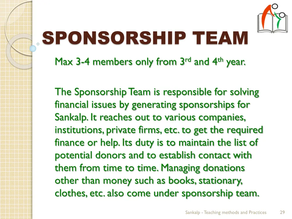 sponsorship team