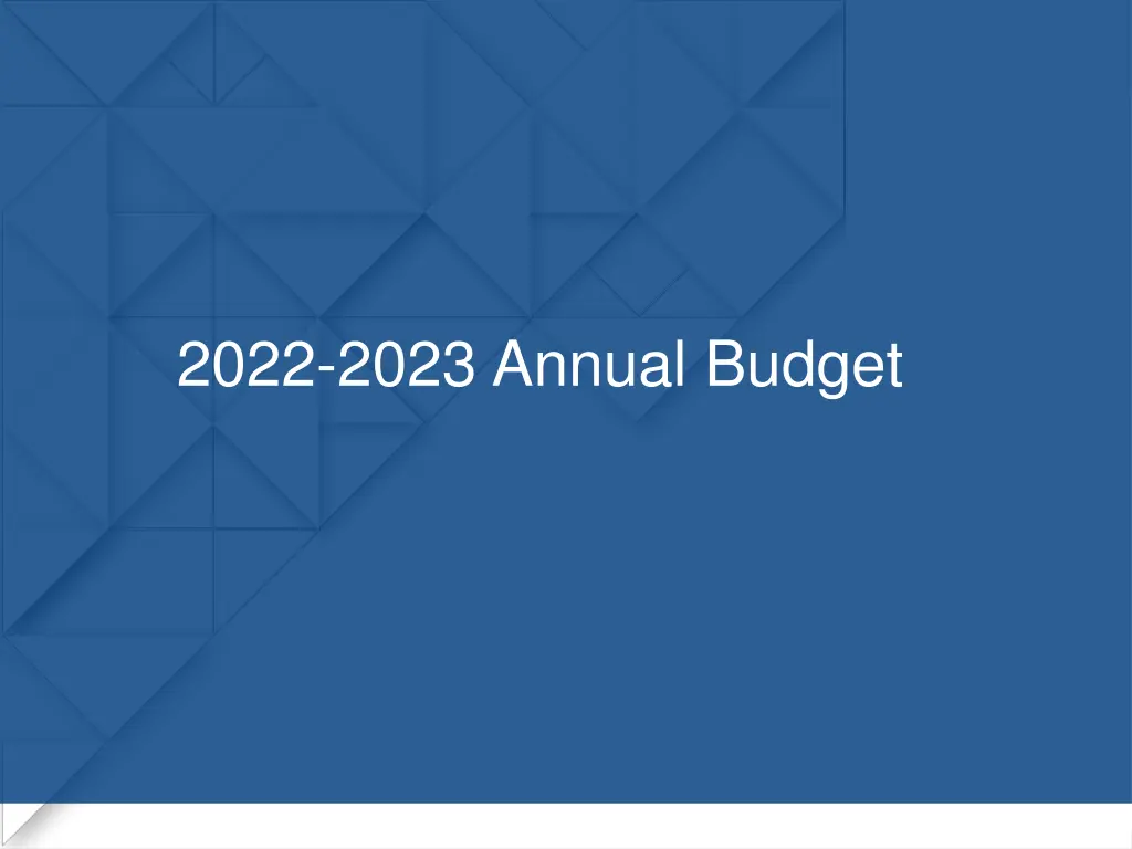 2022 2023 annual budget