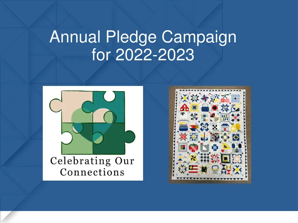 annual pledge campaign for 2022 2023