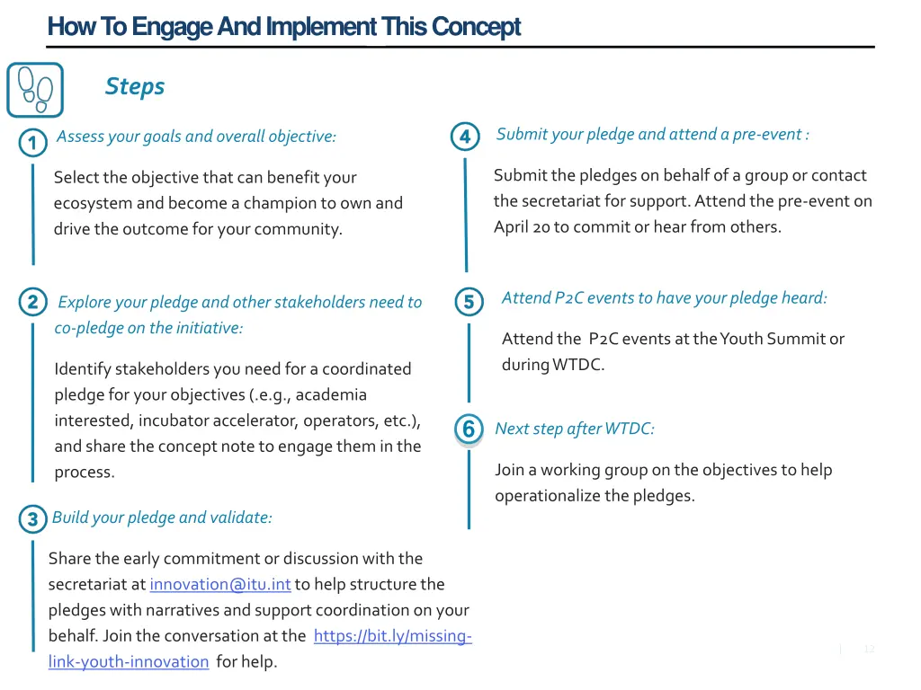 how to engage and implement this concept