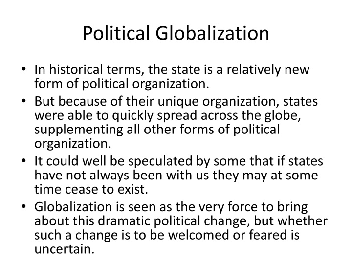 political globalization