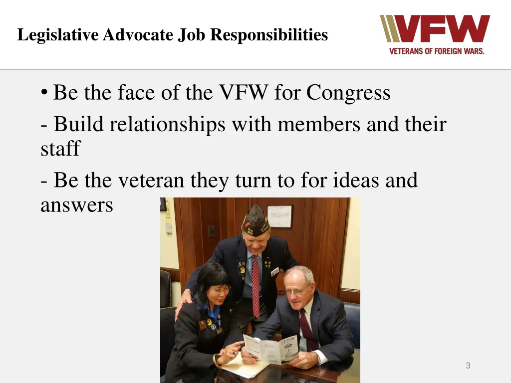 legislative advocate job responsibilities