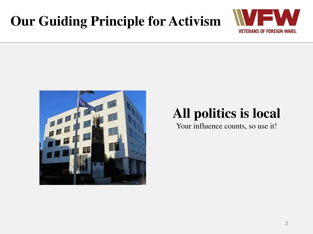 our guiding principle for activism