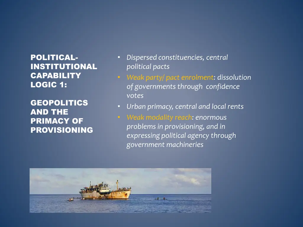 political institutional capability logic 1