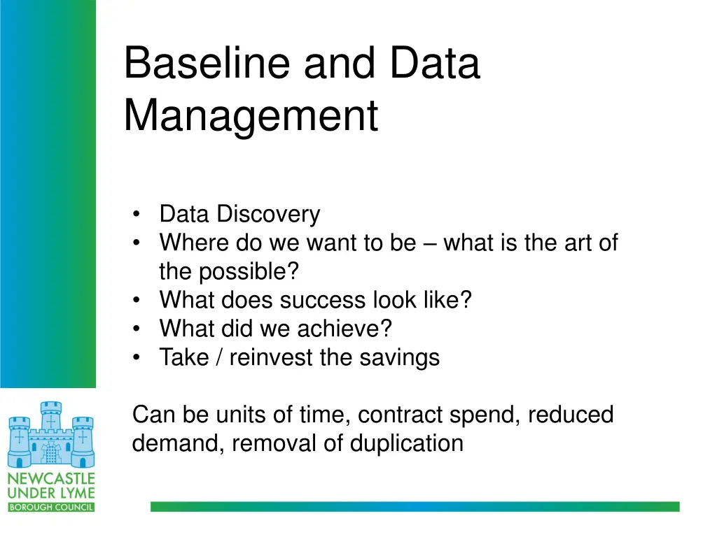 baseline and data management