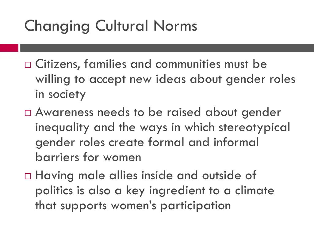 changing cultural norms